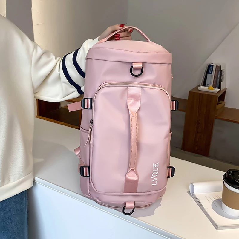 

Creative Travel Backpack Men Large-capacity Sports Fitness Handbag Portable Women Candy Colors One-shoulder Pack Dry Wet Bag