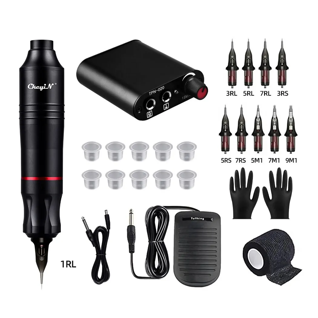 Tattoo Kit Complete Set Wireless Rotary Tattoo Machine Pen K