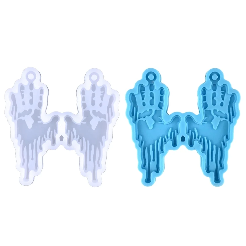 

E9LC, форма в виде крови для рук, серьги, силиконовая смола, форма для рукоделия, инструмент для ювелирных изделий