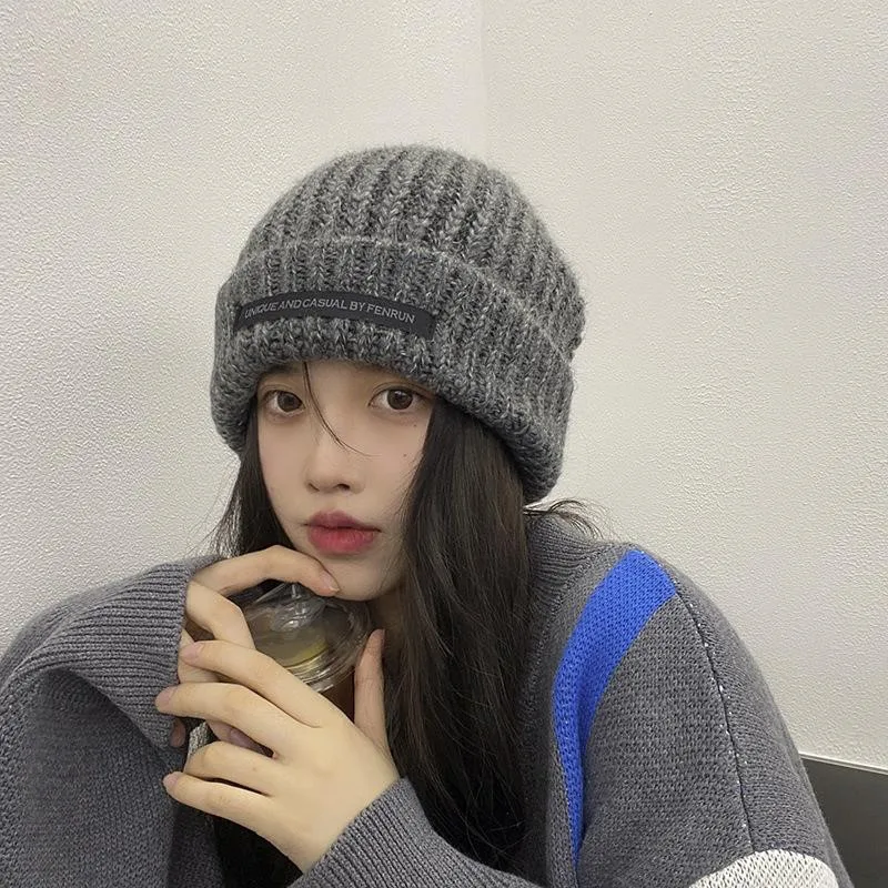 

High Quality Female Autumn And Winter Wool Hat Street Wind Thickened Large Head Circumference Warm Ear Protection Hundred Hats