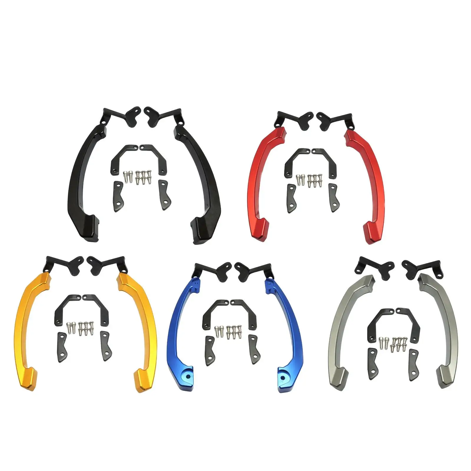 

1 пара мотоциклетных пассажирских поручней, задний подлокотник, задний подлокотник, алюминиевый сплав, подходит для _ 2013 руль, ручная рейка