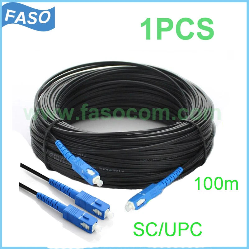 

1 шт. 100 м FTTH волоконно-оптический наружный прямой кабель, патч-корд SC/UPC-SU/UPC Sx Core, одномодовый волоконно-оптический перемычка G657A1