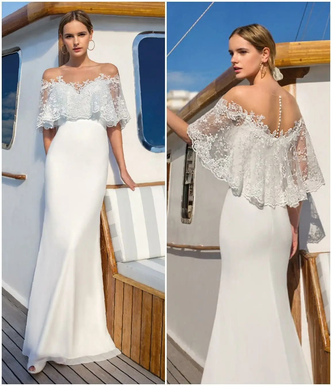 

Wedding Party Dress for Women Sexy Lace Shawl Slim See Through Backless Long Skirt Vestidos Elegant Maxi Prom Dresses Female