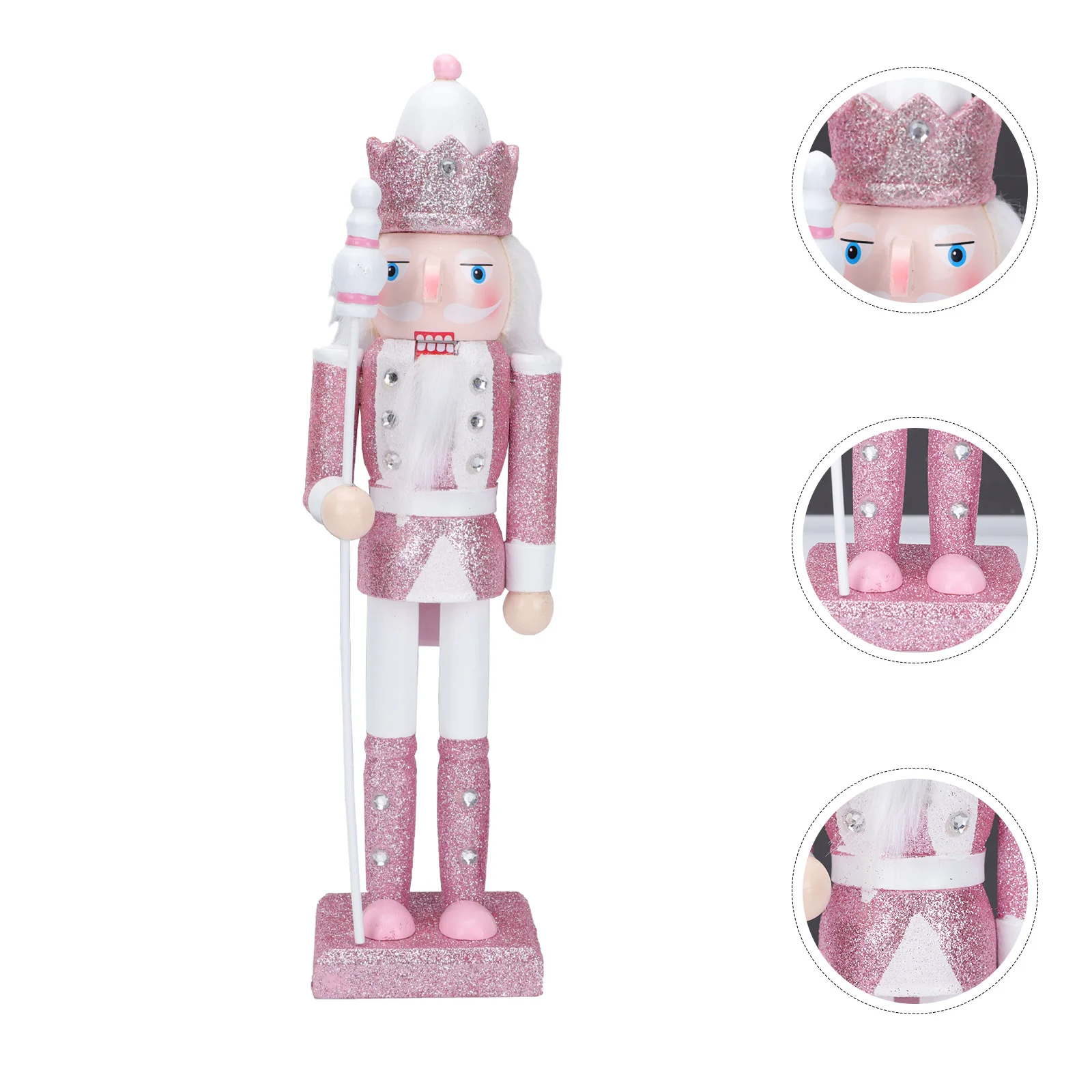 

Nutcracker Christmas Decor Walnutwooden Soldier Figures Wood Ornamentsdecorations Puppet Nutcrackers Figurine Desktop
