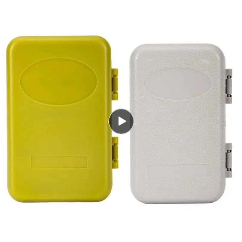 

Portable 2 Types Box Capacity Plastic Hook Box Multi-purpose Fake Bait Box Abs Material Storage Box Small White Large Green