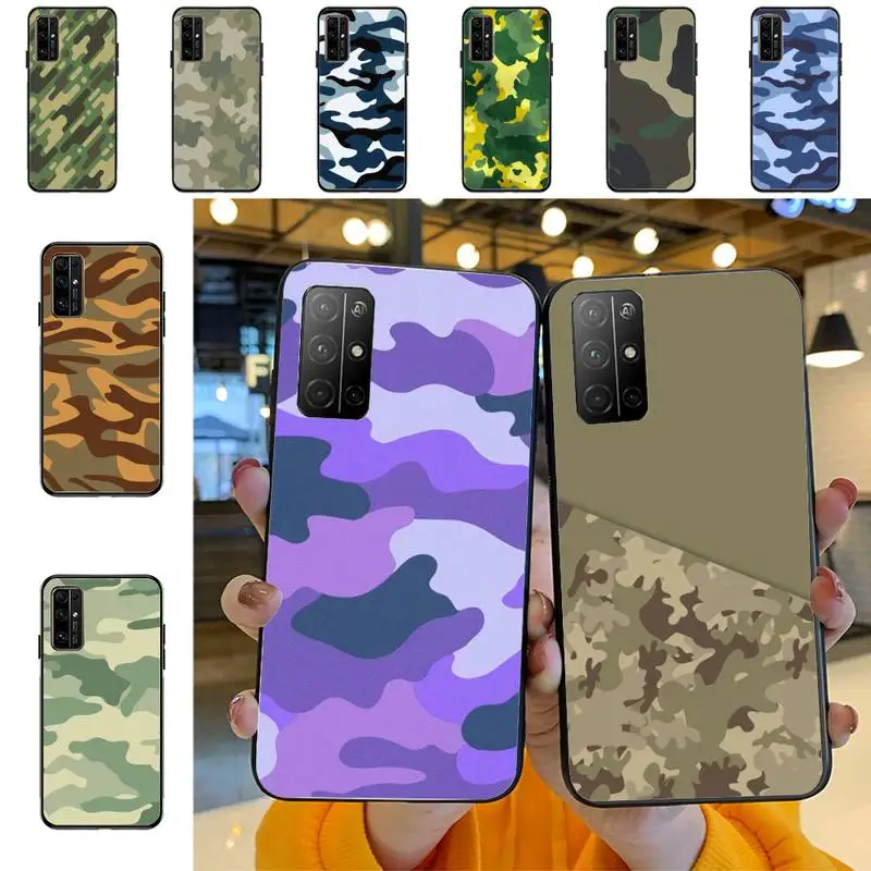 

Camouflage Pattern Phone Case For Huawei Honor 10Lite 10i 20 8x 10 Funda for Honor9lite 9xpro Coque