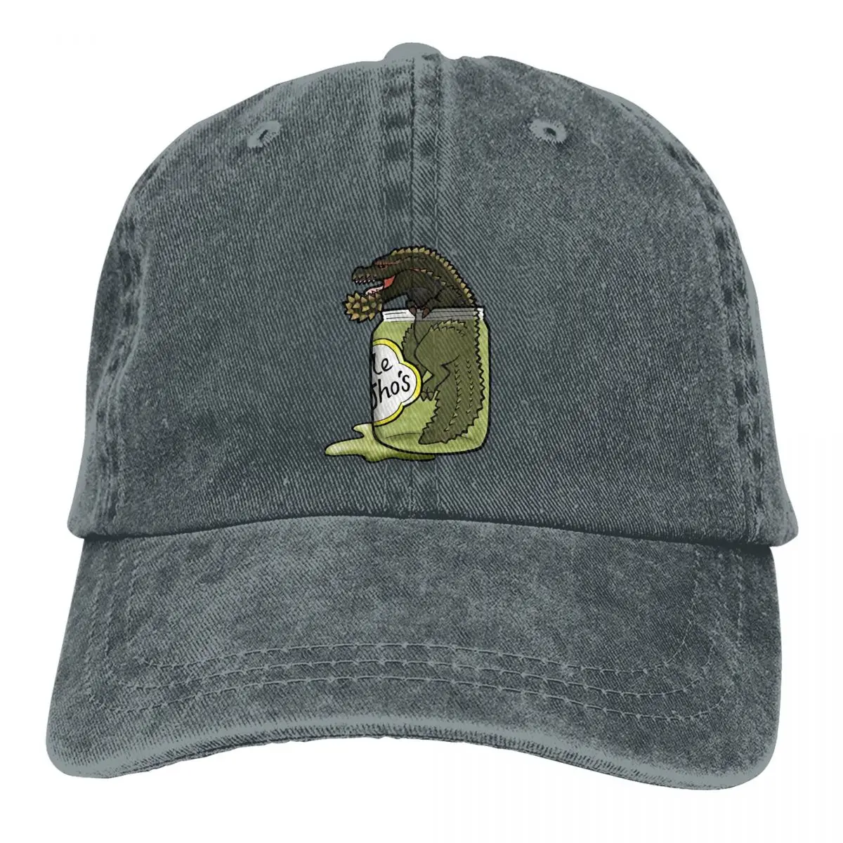 

Washed Men's Baseball Cap The Terrifying PickleJho Trucker Snapback Caps Dad Hat Monster Hunter Felyne Palico Game Golf Hats