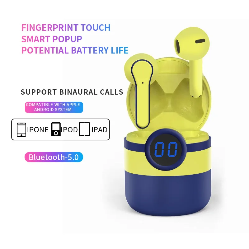 

Новинка, креативная Миниатюрная bluetooth-гарнитура с зарядным устройством, внутриканальные стерео-музыкальные наушники, беспроводная гарниту...