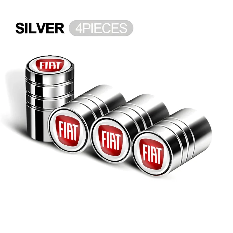 

4 шт. колпачки для клапанов шин автомобиля, крышки стержня воздуха для FIAT Abarth 500 Pulse Panda Tipo Strada 600 500L Mobi Doblo Fullback Freemont