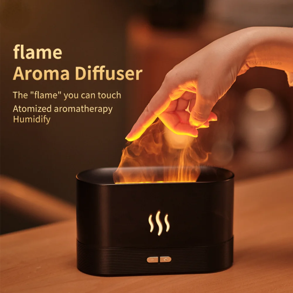 

Youpin Humidifier Home USB Small Flame Aromatherapy Machine Flame Humidifier Aromatherapy Atmosphere Light Aromatherapy machine
