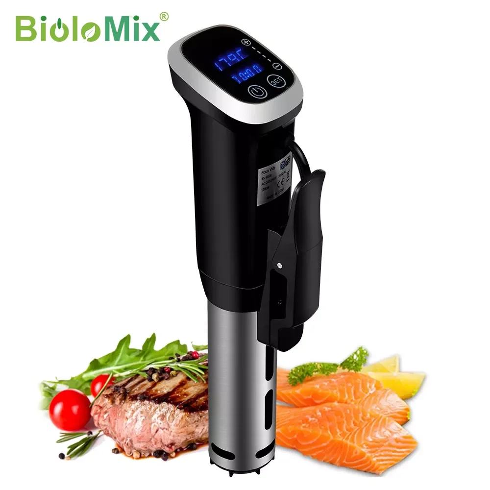 

BioloMix 2.55 Generation IPX7 Waterproof Vacuum Sous Vide Cooker Immersion Circulator Accurate Cooking With LED Digital Display