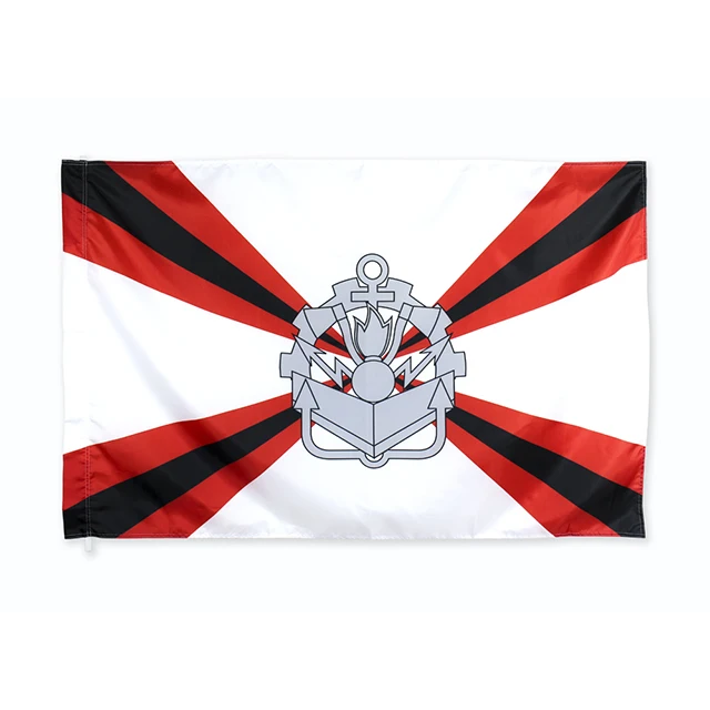 Флаг российских армейских военных инженерных войск, 90x135 см