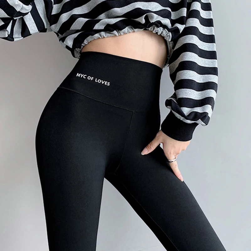 

Leggings Women's Outer Wear Tight-fitting Hip-raising High-waist Thin Elastic Yoga Sports Pants 2023