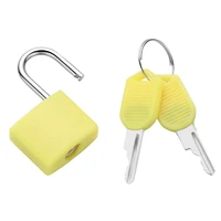 4pcs durable pratical convenient padlocks family supplies luggage lock metal mini lock random color