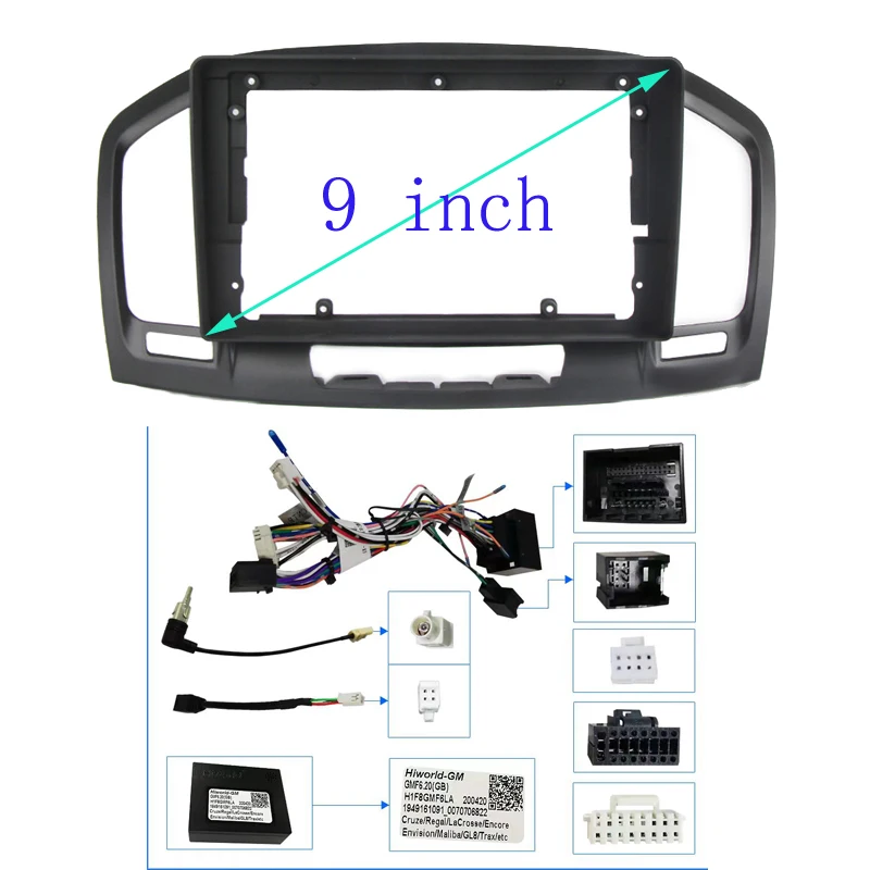 RSNAVI 2-диновый автомобильный радиоприемник DVD-плеер рамка для Buick Regal Opel Insignia 2008-2013