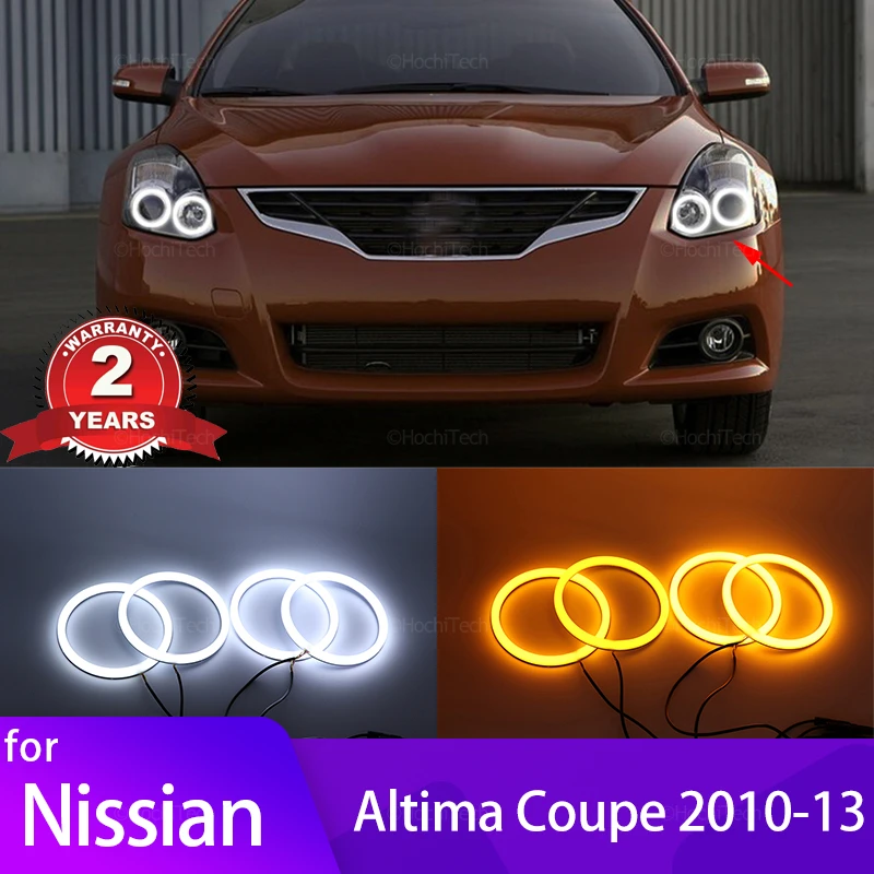 

Switchback хлопсветильник кольца с ореолом для Nissan Altima Coupe 2010-2013, автомобильный Стайлинг, модификация передних фар