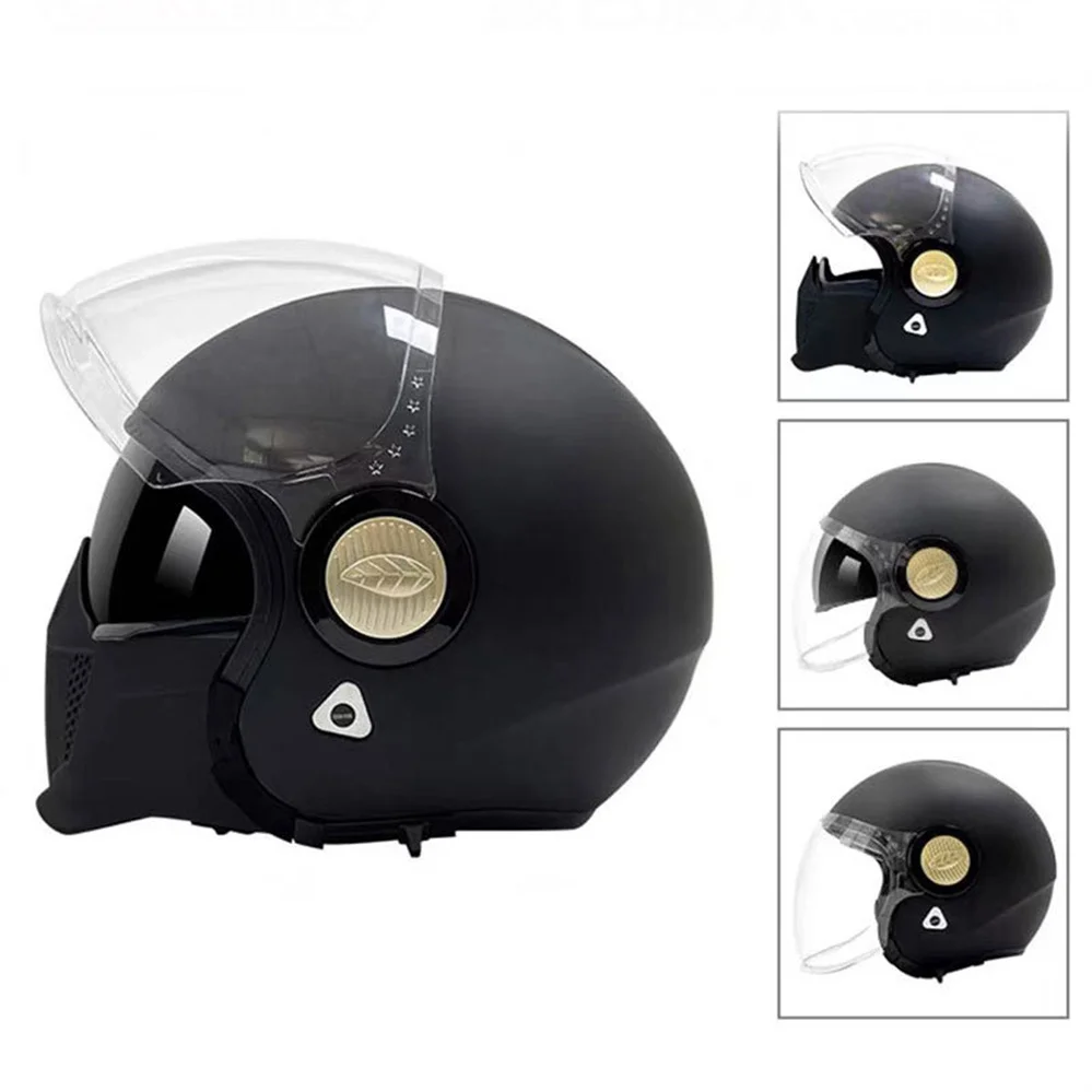 

Fashion Vintage Detachable Chin Motorcycle Scorpion Full Face Helmet Chopper Retro Motocross Racing Off Road Casco Moto Casque