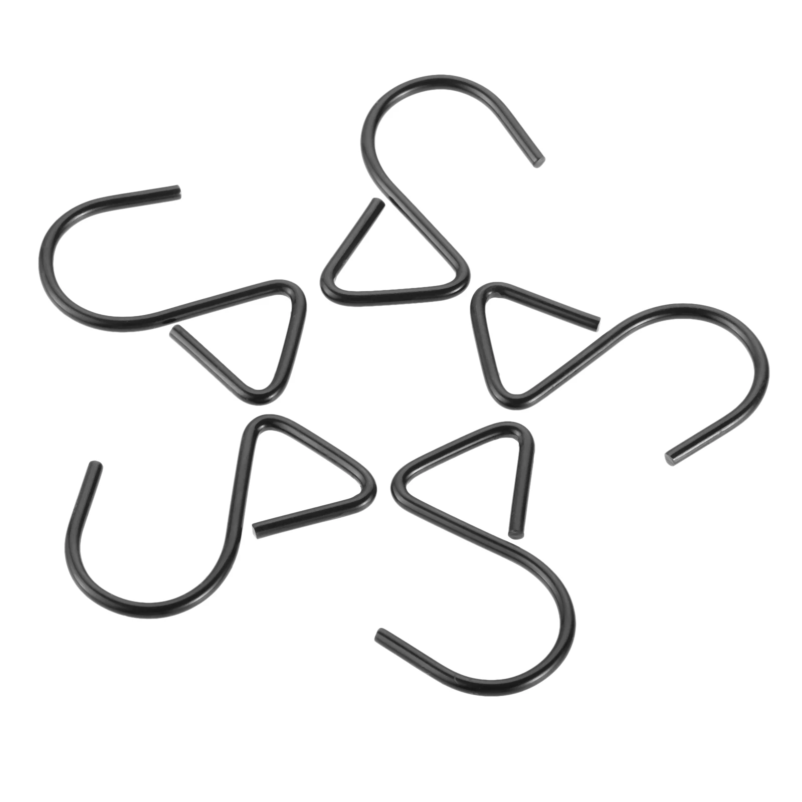 Крючки S-образные черные подвесные сверхпрочные 5/10 шт. | Дом и сад