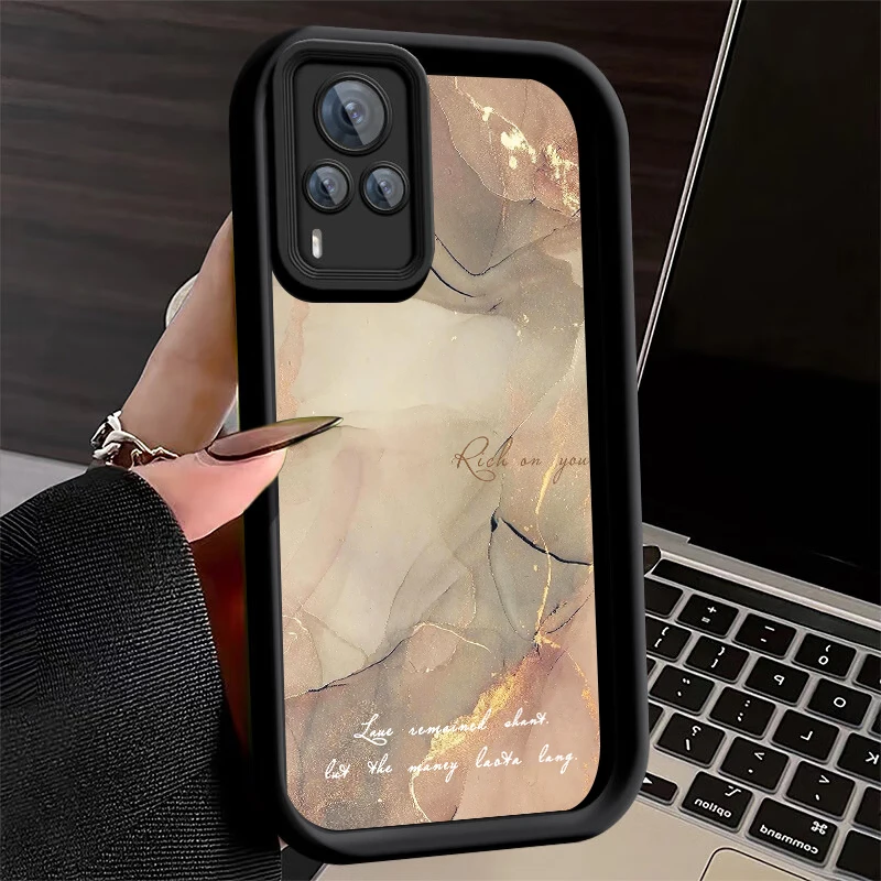 Роскошный Блестящий Мягкий чехол Yulian с мраморным рисунком для VIVO S12 S15 S16 S17 Pro S18 S17E