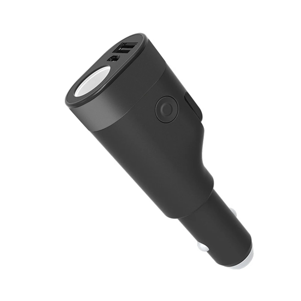 6 in 1 car charger adapter fast charging with led flashlight emergency window breaker belt cutter multi function phone charger free global shipping