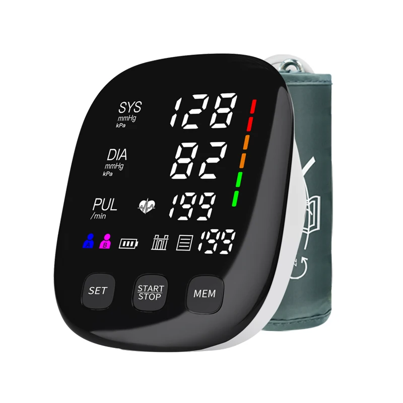 

CE FDA ISO LED Upper Arm Smart Digital Blood Pressure Monitor Brother BP Machine Home Medical Price Wholesale Sphygmomanometer