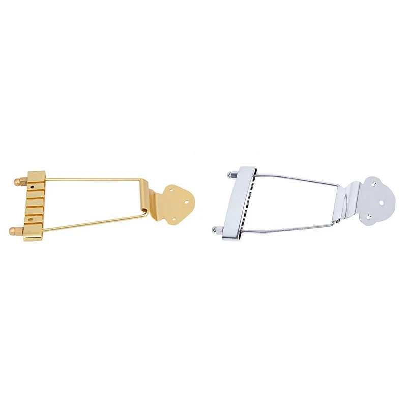 

Jazz Guitar Trapeze Tailpiece Bridge For 6 String Electric Bass Guitar