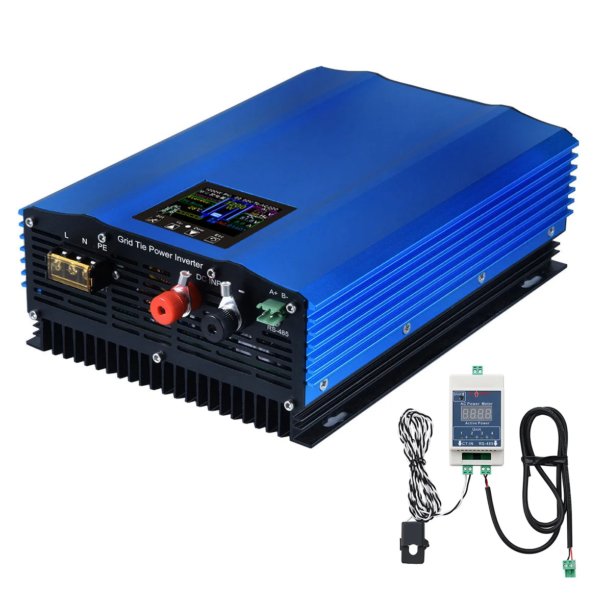 

Y&H 1200W Grid Tie Inverter Power Limiter LCD Display DC55-90V Solar Input AC230V Pure Sine Wave Output