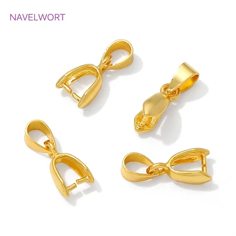 Золотые зажимы для кулонов NAVELWORT