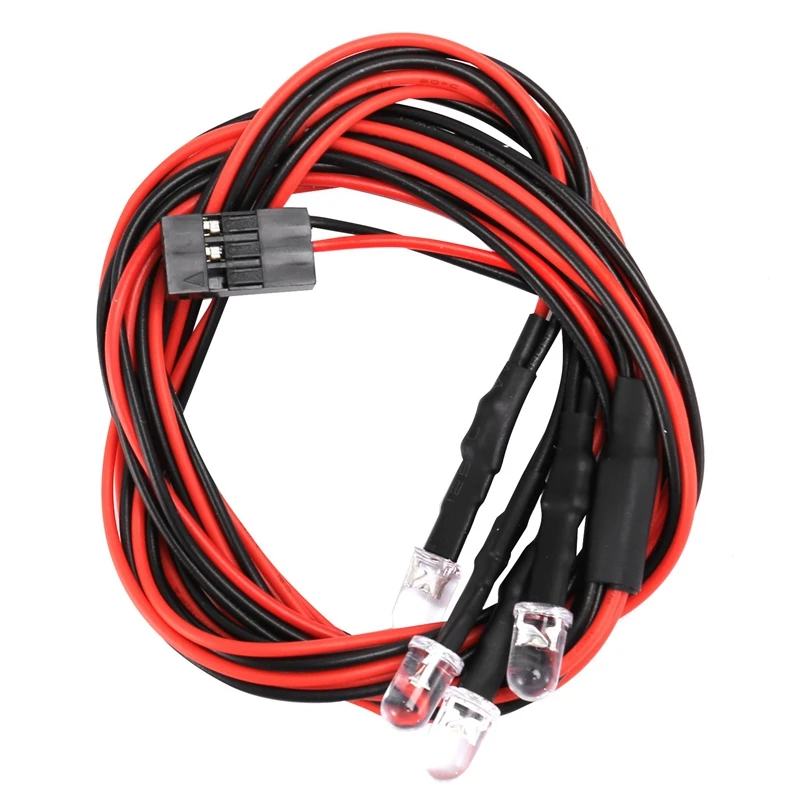 5 шт. 4 светодиодных фонаря мм белого света для 1/8 1/10 осевого SCX10 Traxxas TRX4 D90 HSP HPI Tamiya