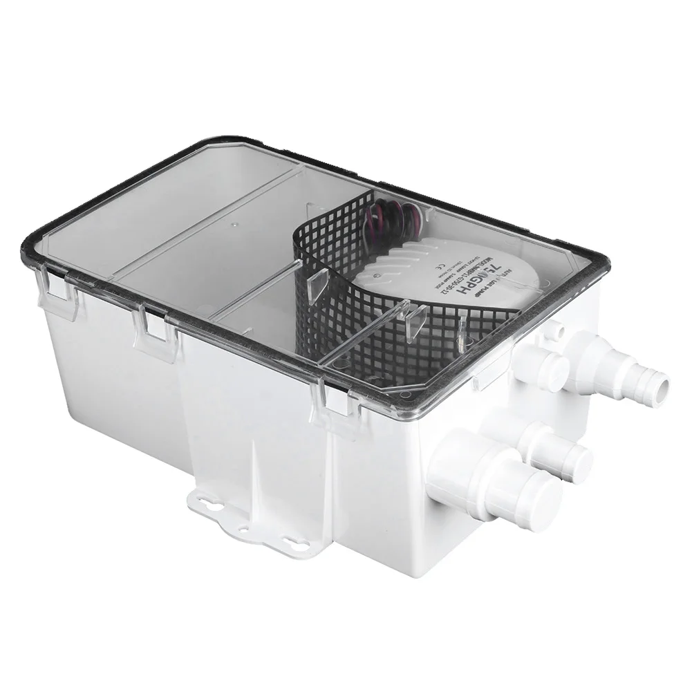 

Shower Sump Pump System Boat RV Bilge 12V 750GPH Marine Multi Port Drain Box marine marine marine marine marine