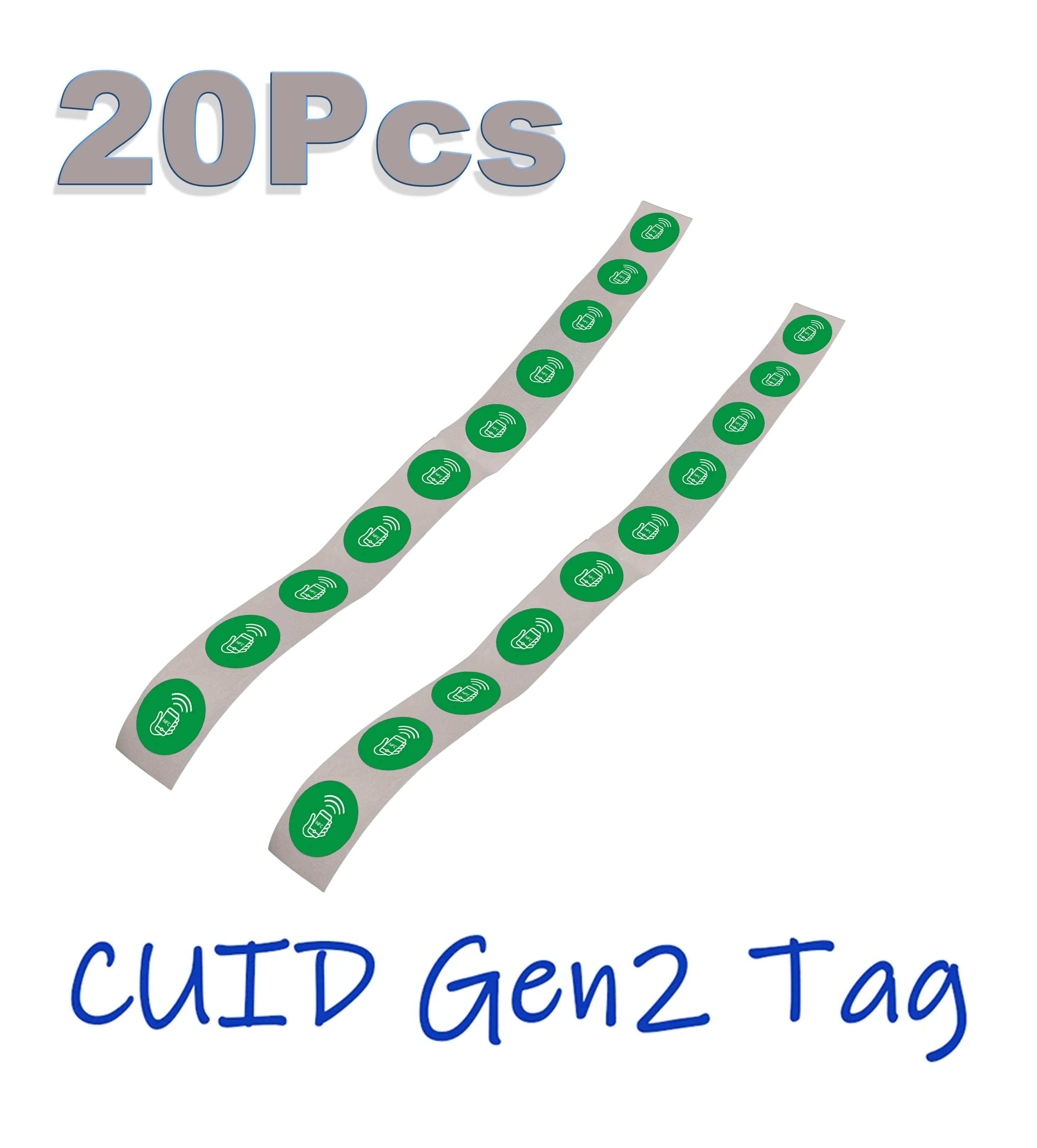 Наклейка GEN2 CUID S50, 13,56 МГц, ISO14443A UID, перезаписываемый блок 0