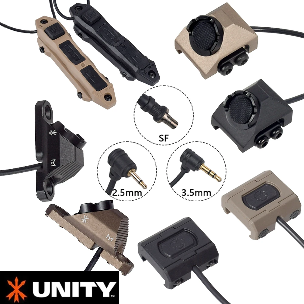 Фото UNITY Picatinny M-lok KEYMOD SL Лазерный выносной переключатель давления для Surefire M300 M600 2.5 3.5 SF Crane Plug NGAL №1