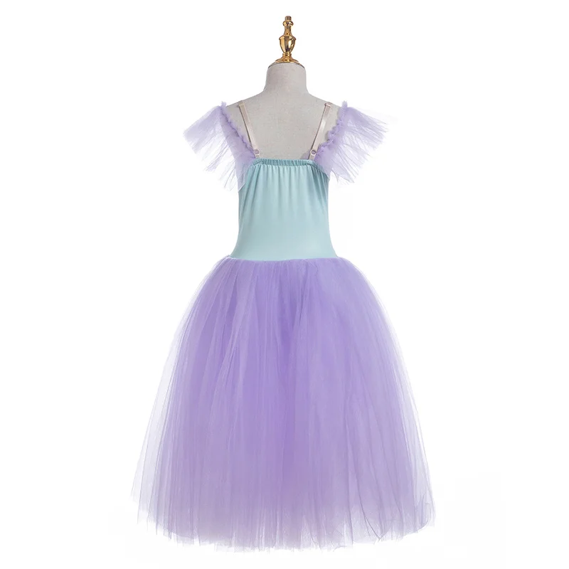 Детская пачка для балерины профессиональная балетная сиреневого цвета блюдо