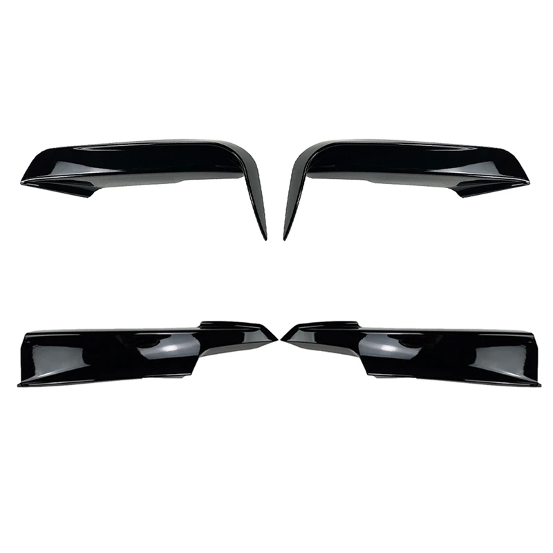 

4Pcs Car Front Bumper Splitter Spoiler Kit Fog Lamp Cover for -BMW F30 F35 M Pack 320I 325I 2013-2019