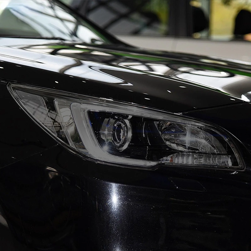 

2 Pcs Car Headlight Protective Film Headlamp Restoration Transparent Black TPU Sticker For Subaru Legacy 2014-2017 Accessories