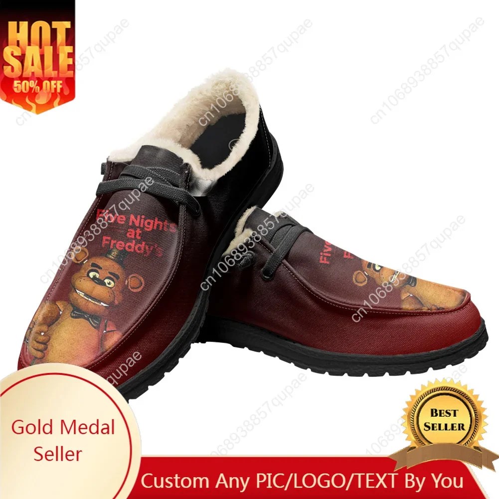 Fnaf F-Freddy At Game N-Nights F-Five Туфли на плоской подошве Симпатичные дышащие уличные