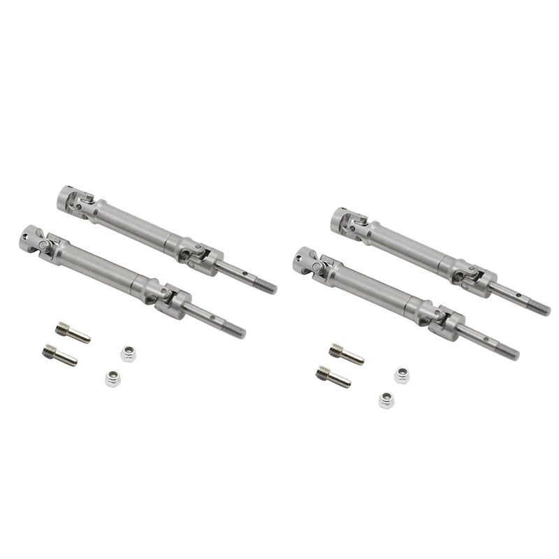 

4Pcs Metal Stainless Steel Rear Drive Shaft CVD For 1/10 Traxxas Slash Rustler Stampede VXL 4X4 / 2WD RC Car Parts