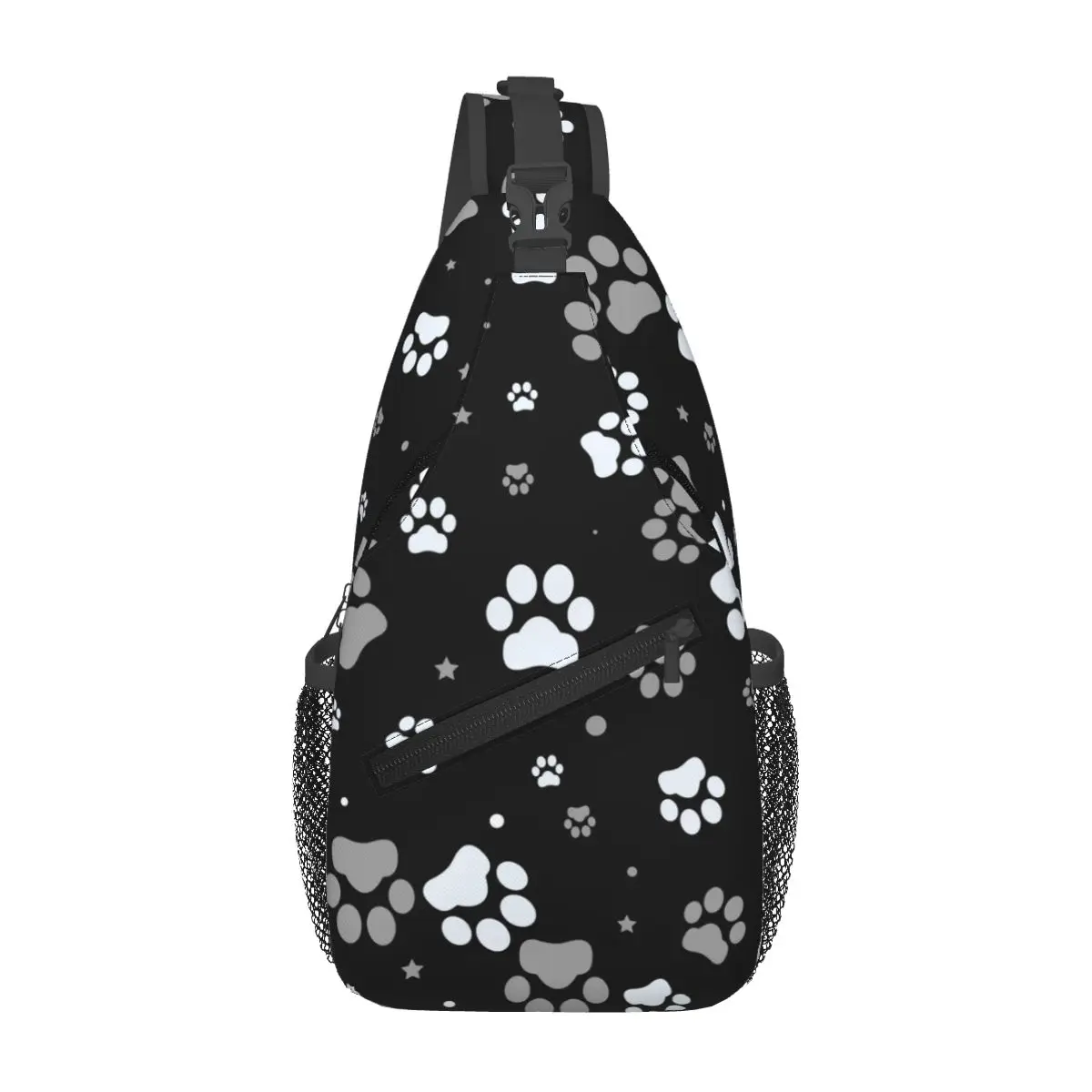 Маленькая сумка на слинге с милым животным узором в виде лапы рюкзак через плечо