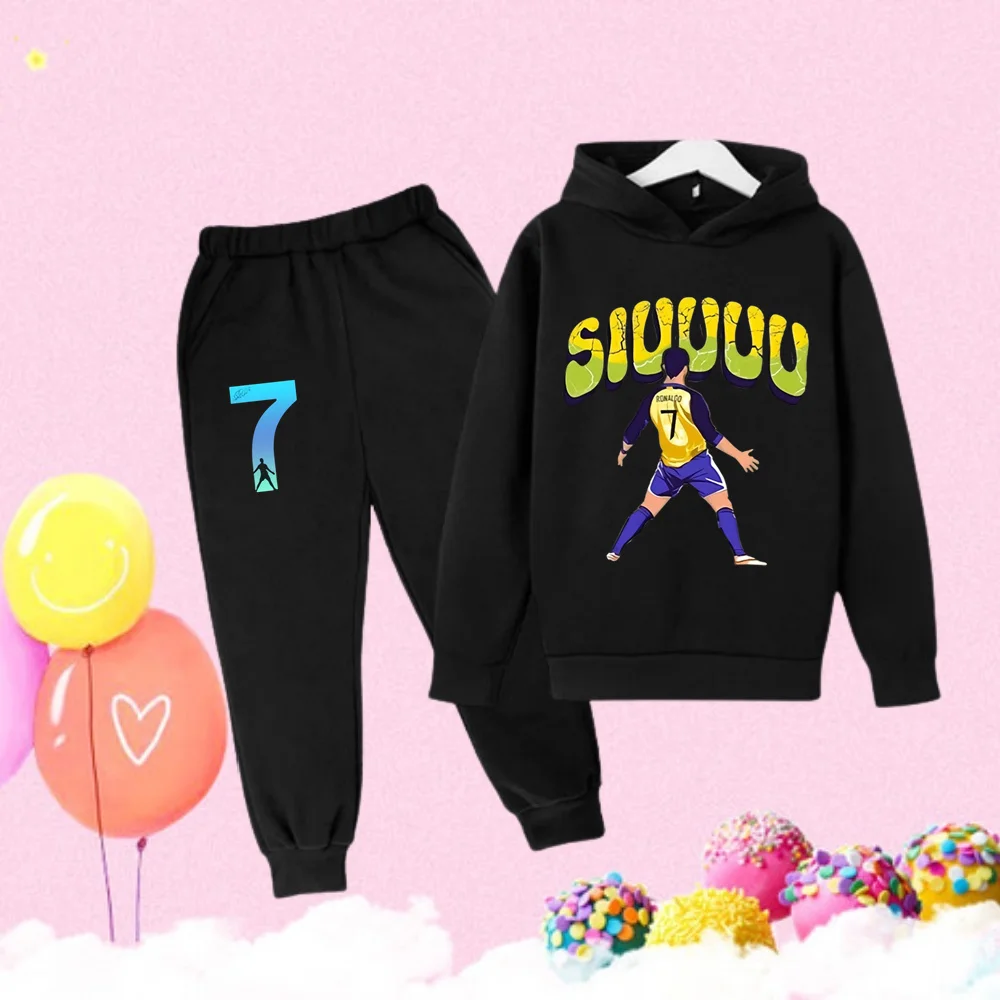 au z kapturem sportowy poliestrowy zestaw dziecięcy unisex wzorem kreskówkowym dla chłopców w wieku 4-6 lat