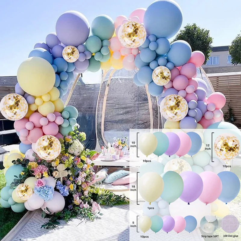 

Latex Balloons Birthday Party Decoration Confetti Balloon Garland Arch Kit Wedding Gender Reveal Baptism Baby Shower Decoration