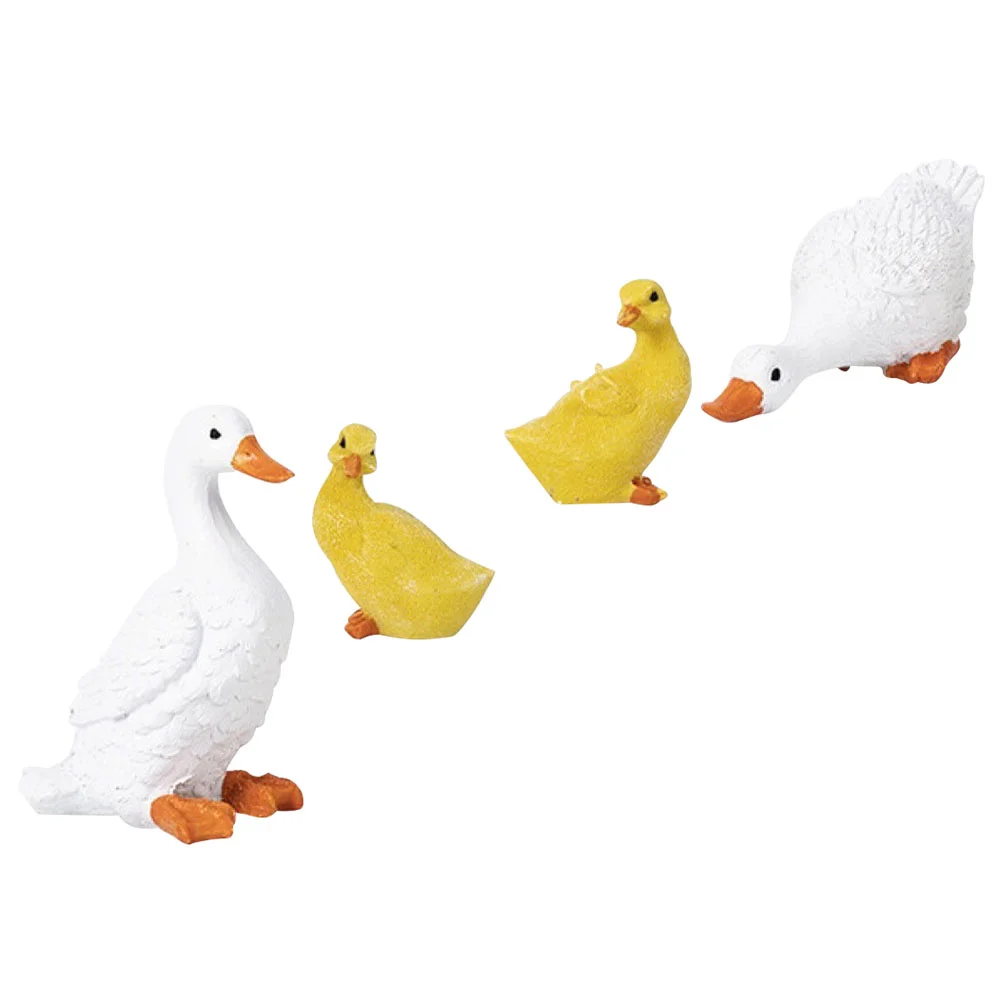 

Утка, искусственное животное, Топпер, украшение, статуя торта из смолы, садовые Ландшафтные статуэтки, украшения, микро кукольный домик, жив...