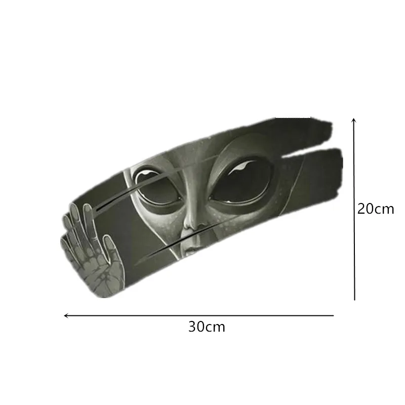 3D Автомобильный наклонный наклейка "Alien Car" водонепроницаемая легкая установка PVC виниловая домашняя декорация Decor Party on.