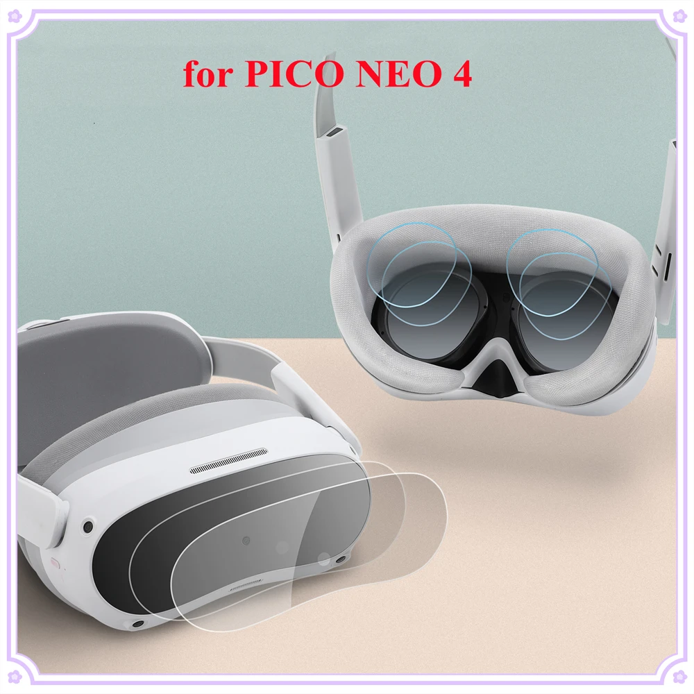 

Аксессуары для очков виртуальной реальности для Pico 4 защитная пленка для головы головной убор HD мягкая пленка против царапин для объектива PICO4 пленка