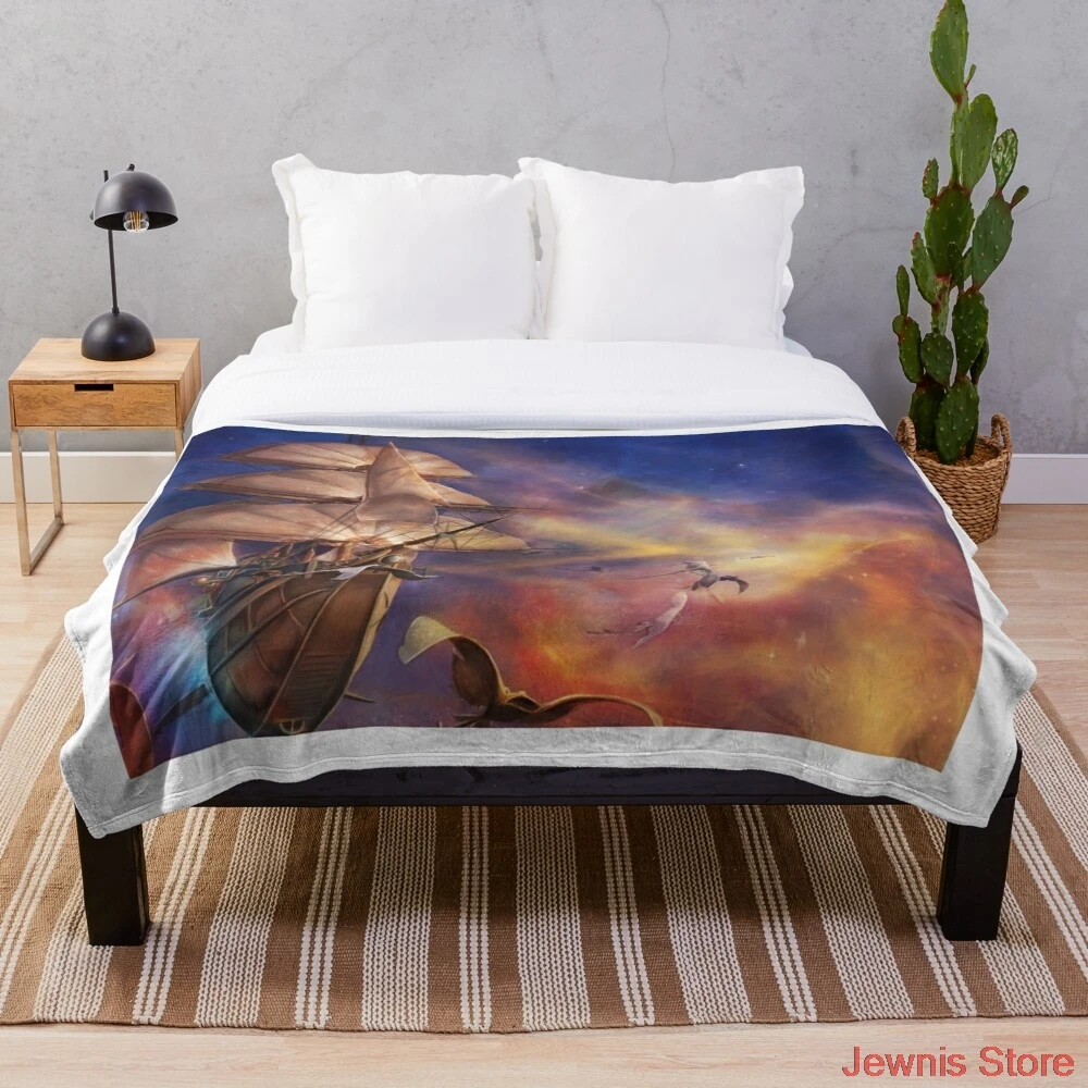 

Treasure Planet Throw Blanket Quilt Bedding for Girls Children Adult Gift Bedroom Decor Size Variety for Styles.