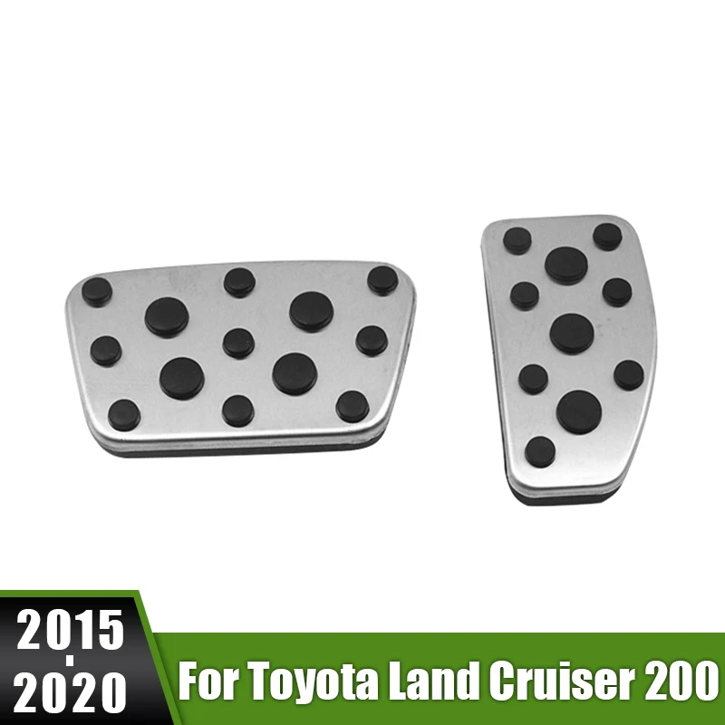 

For Toyota Land Cruiser 200 LC200 2015~2020 Car Fuel Gas Accelerator Brake Pedal Cover Anti-Slip Pads For Lexus LX570 2016~2021