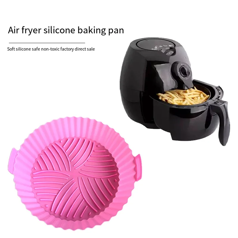 

Air Fryers Oven Baking Tray Air Fryer Silicone Pot Replacemen Grill Pan Accessories Bread Fried Chicken Kitchen Pizza Basket Mat