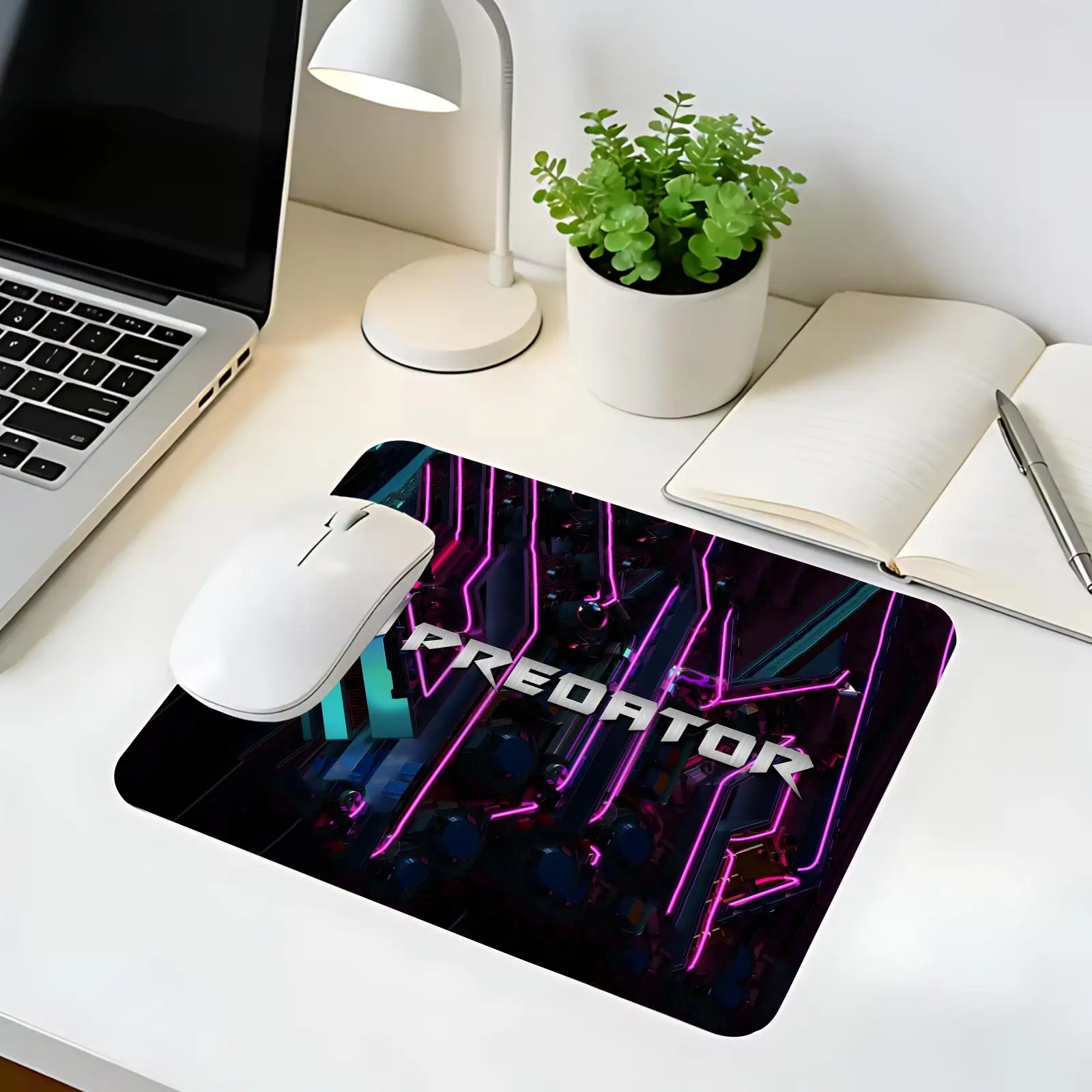 Фото Коврик для мыши с логотипом A-Acer Predators, резиновый, маленький, для настольного компьютера, офиса, клавиатуры, киберспорта, игр ROG №3