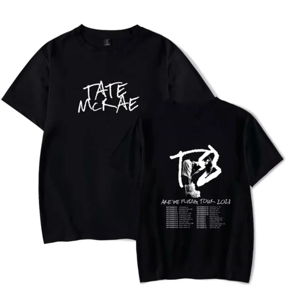 

Tate Mcrae Are We Flying Tour 2023 Merch T-Shirt Unisex For Women/Men Casuals O-neck Short Sleeve Tee Streetwear Fashion Top