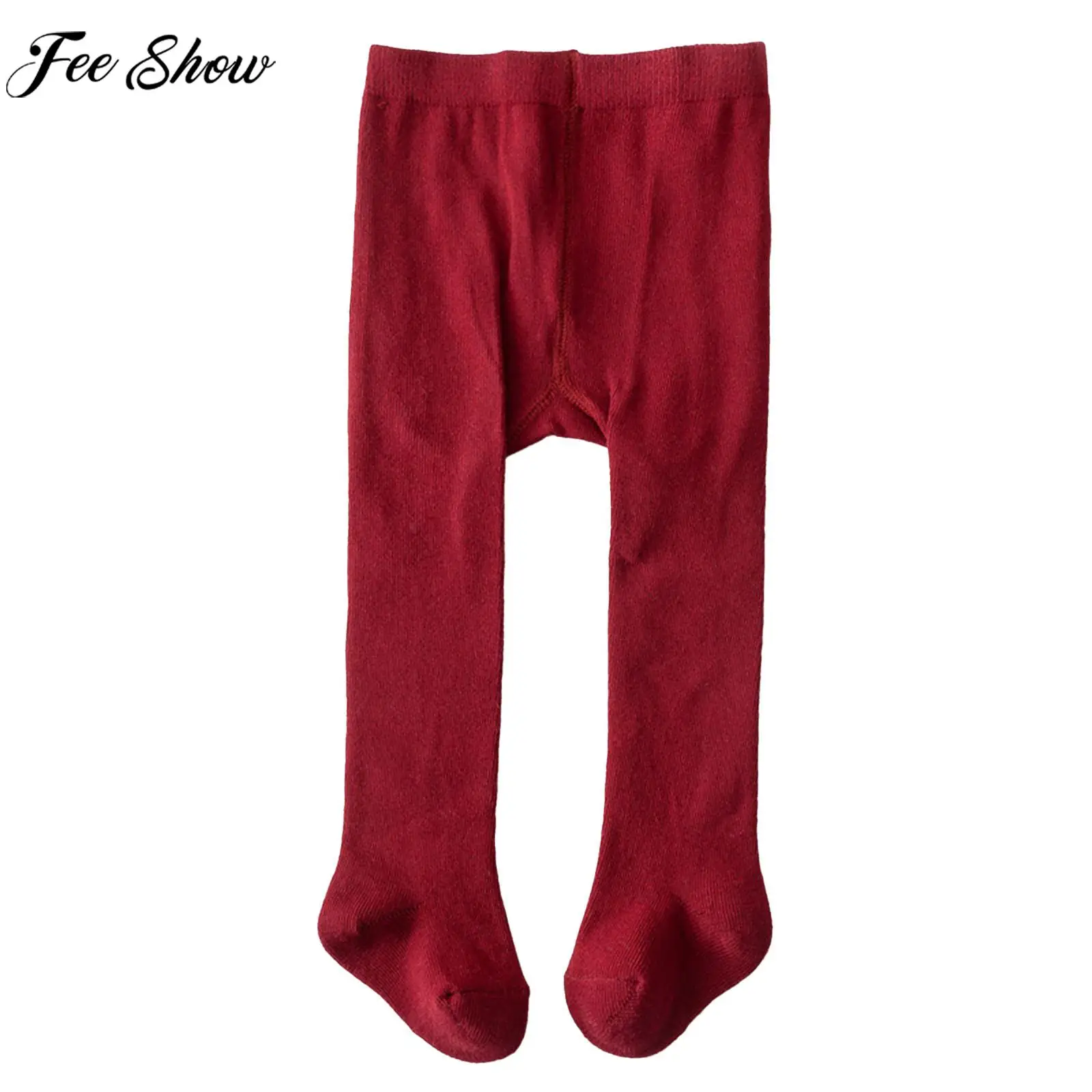 

Infant Girls Leggings Pantyhose Pants Full-footed Tights Solid Color Ultra Soft Elastic Fit Stockings for Birthday Party Dress