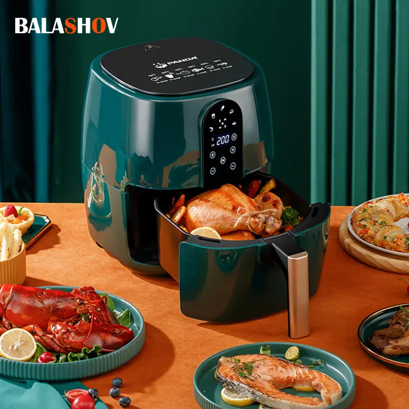 6l Large-capacity 1350w Intelligent Deep Air Fryer Multi-functional Oil-free Electric Oven Led Digital Display